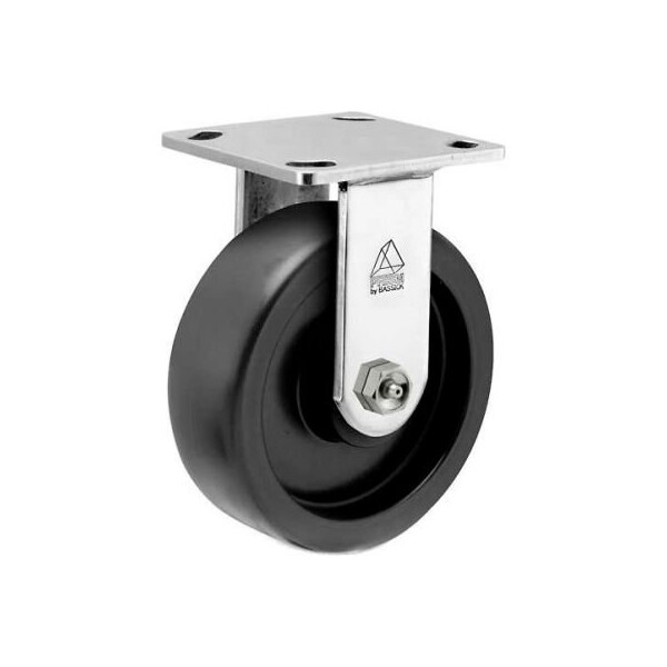 Casters Wheels & Industrial Handling Bassick Prism Stainless Steel Rigid Caster - Polyolefin - 5in Dia. CPR50156SS-POD11(KK) - main